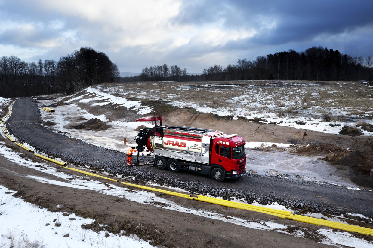 Spolbil Jumbo JRAB i Jönköping på Hedenstorpt